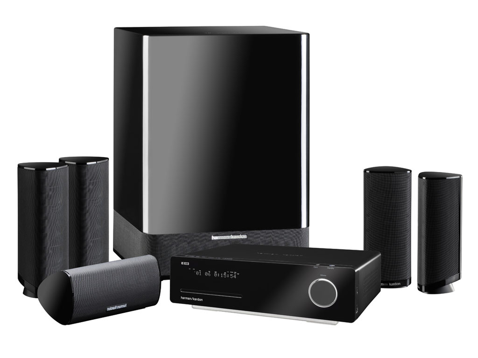 HS 1000 - Black - 5 x 65W 5.1 Integrated home theater system - Hero